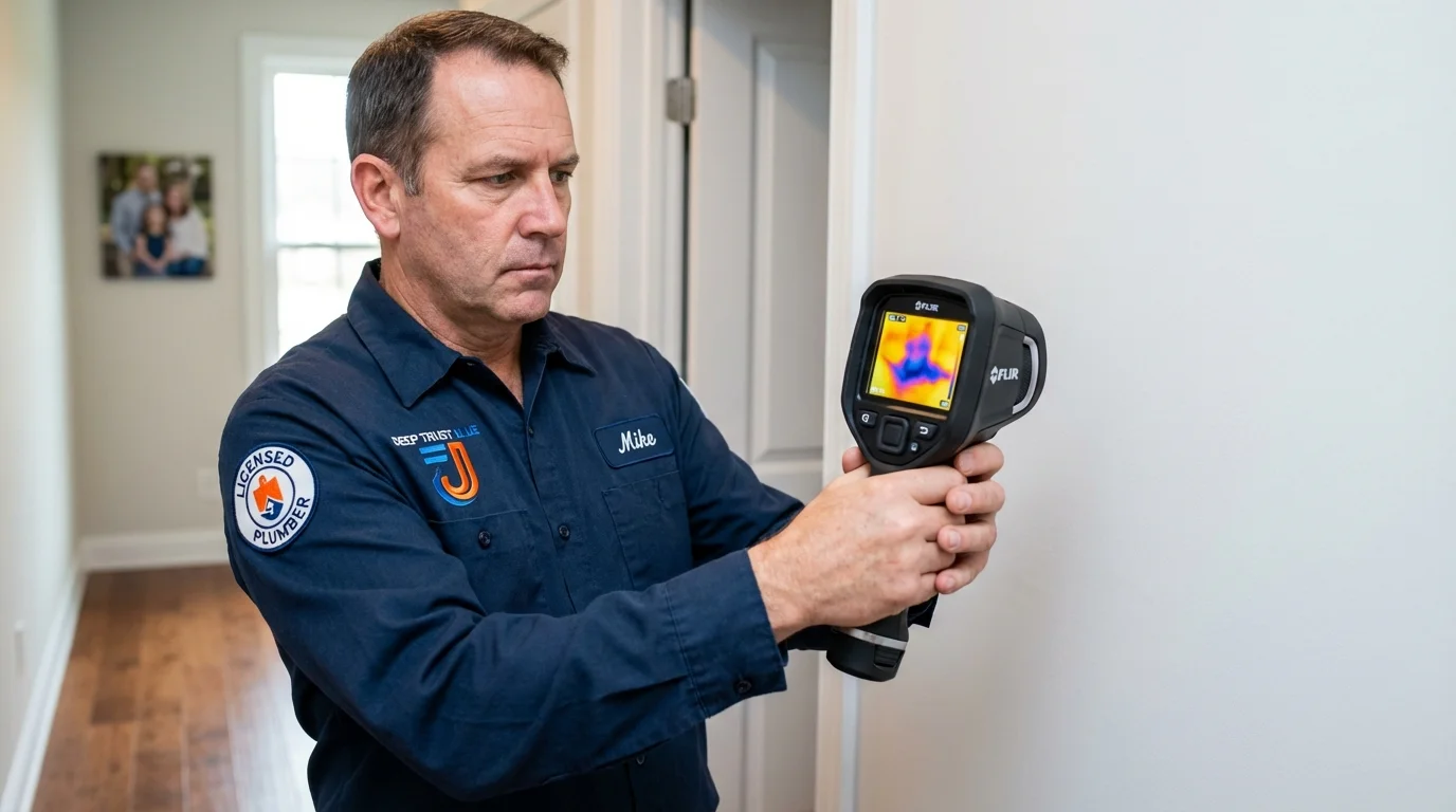 Thermal imaging leak detection by Johns Plumbing LLC in River Falls